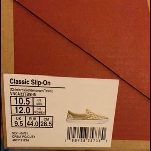 Men’s Gold Vans